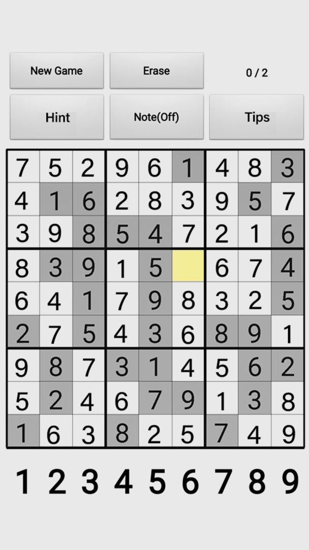 Classic Sudoku puzzle ภาพหน้าจอเกม