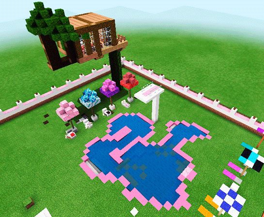 의 핑크 인형 집 게임지도MCPE roblox ed . 게임 스크린 샷