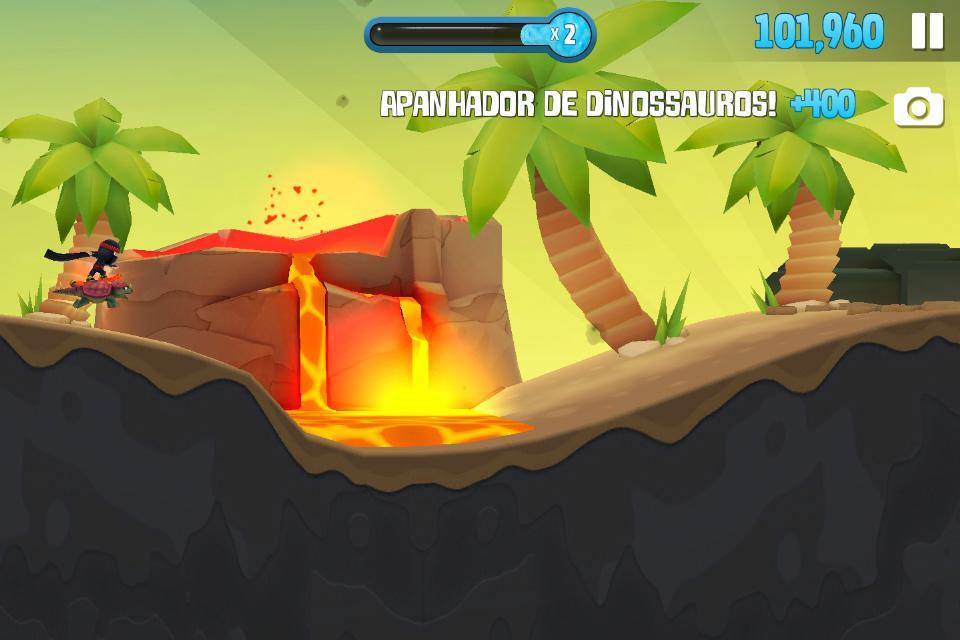 Captura de Tela do Jogo Ski Safari 2