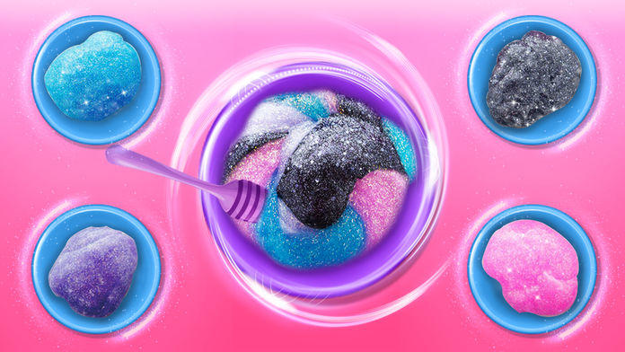 Glitter Slime Maker Play Fun Game Screenshot