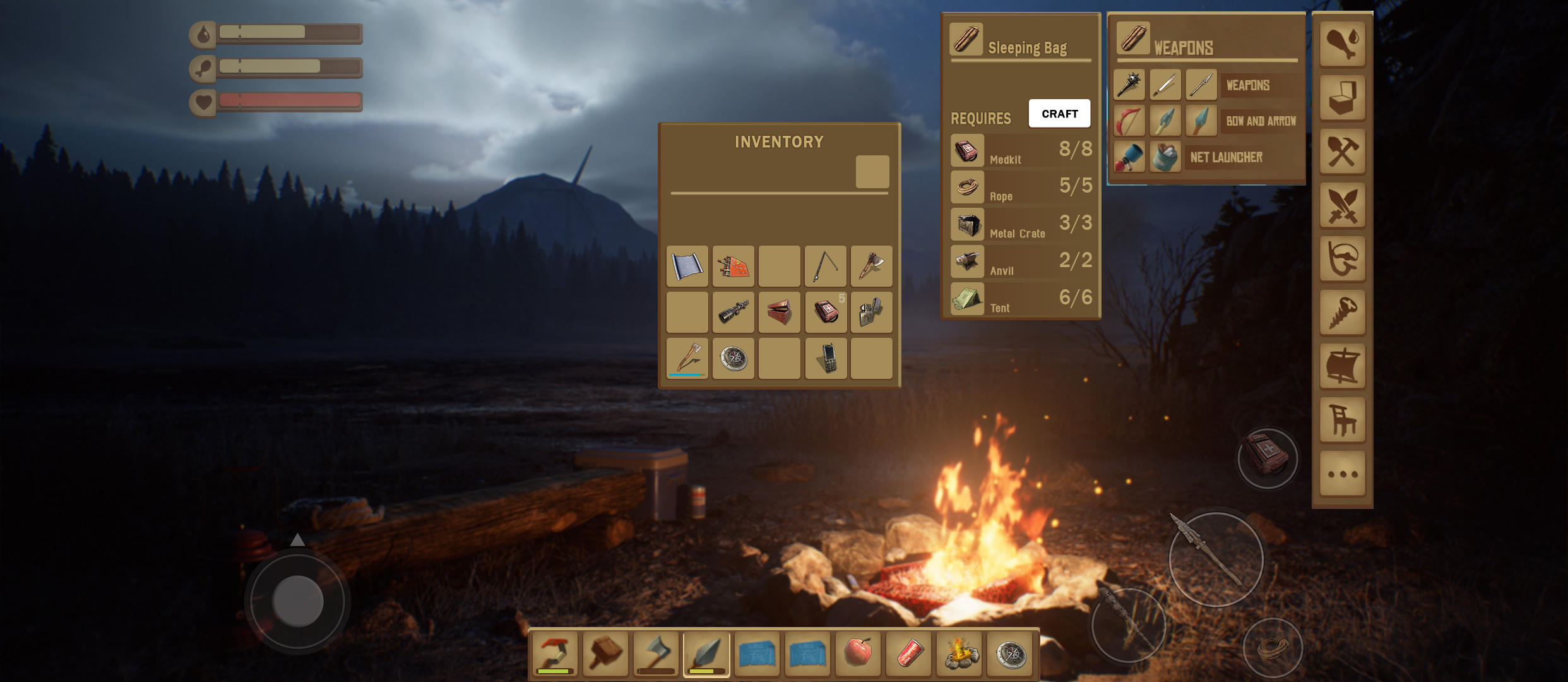 Woodcraft Island Survival Game ภาพหน้าจอเกม