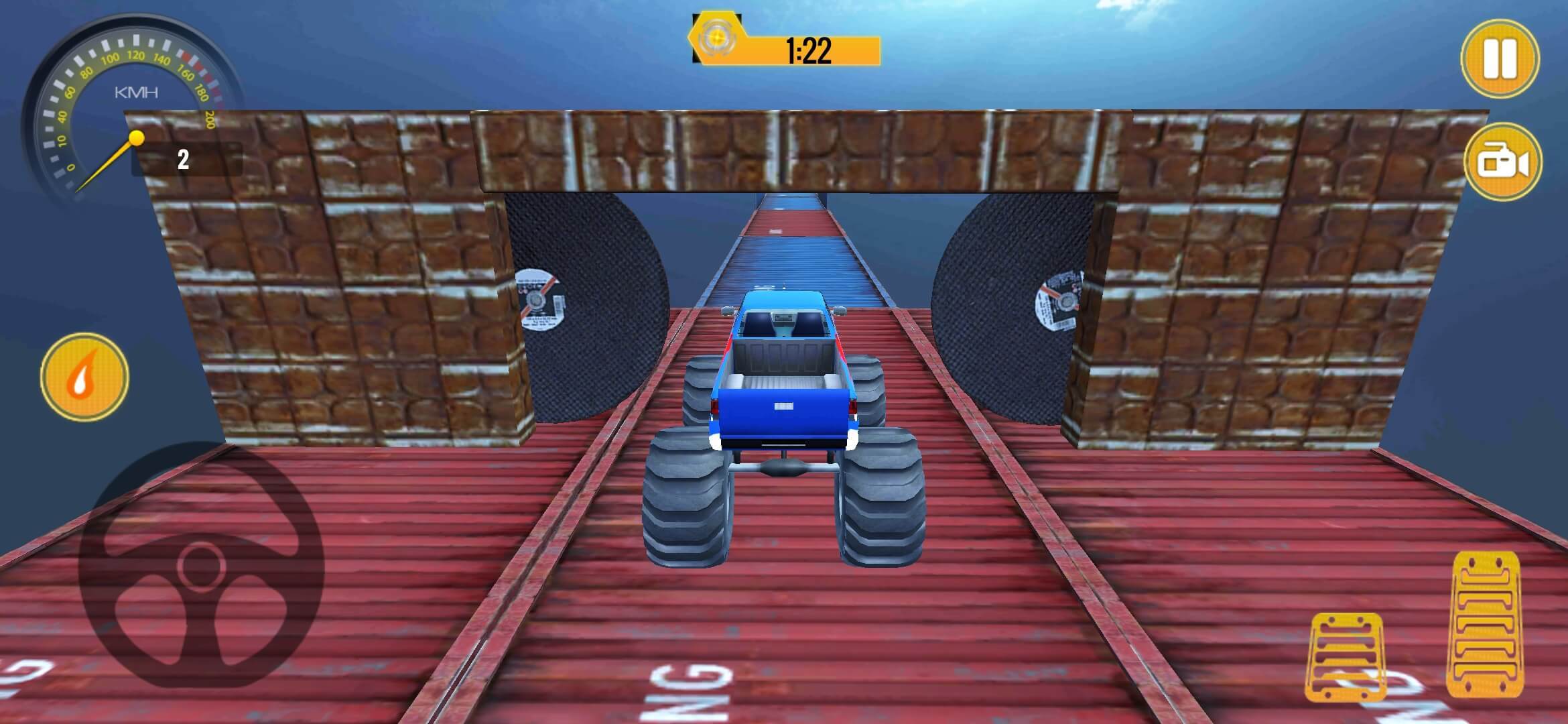 Monster Truck Stunts HardTrack ภาพหน้าจอเกม
