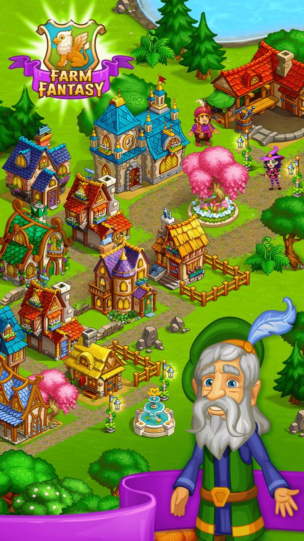 팜 판타지: 마법사 해리 마을에서의 행복한 마법의 날 게임 스크린 샷