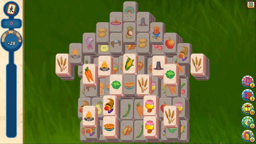 Mahjong Village - 페어 매칭 퍼즐 게임 게임 스크린 샷