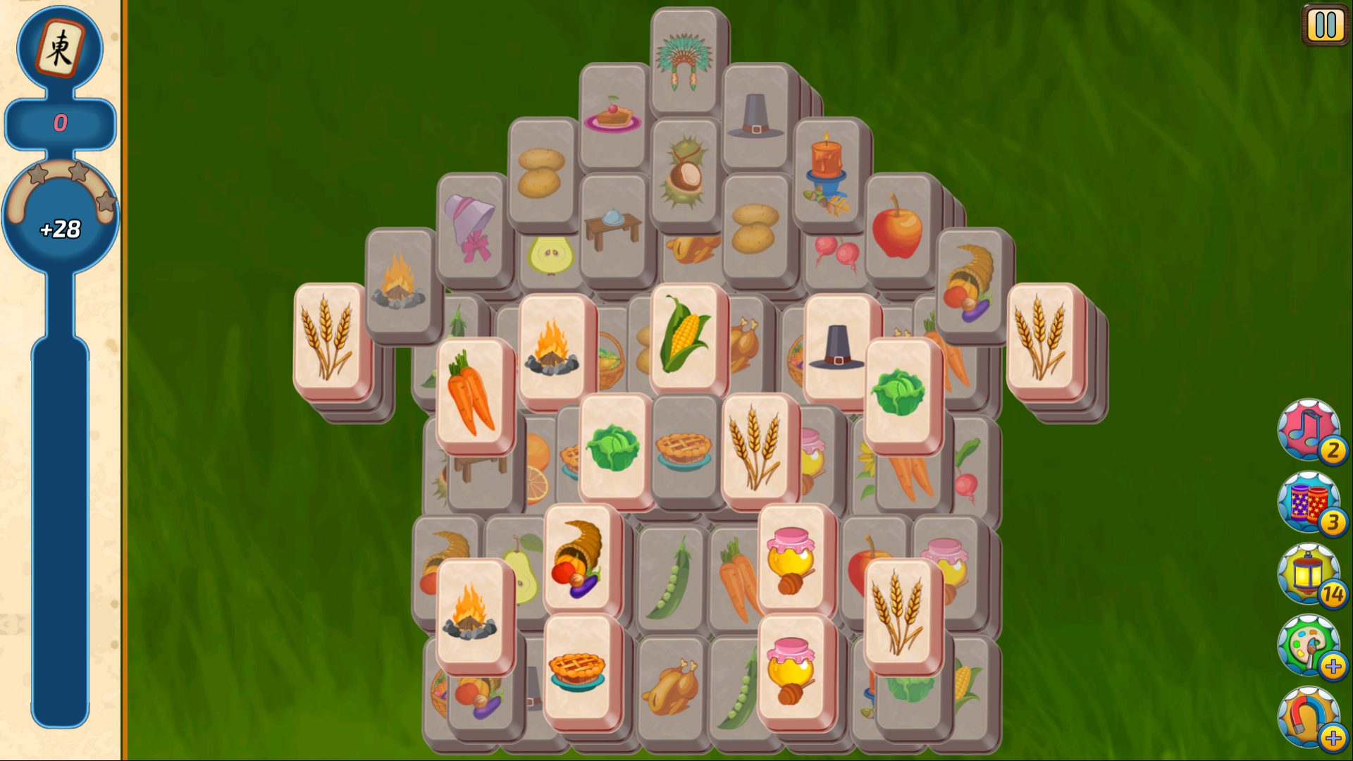Mahjong Village Game Screenshot