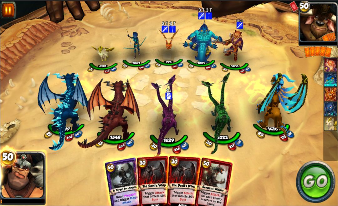 カードキング: Dragon Wars 게임 스크린 샷