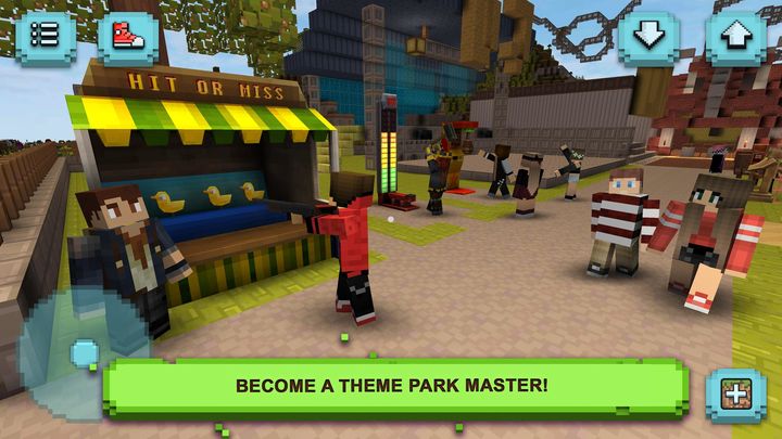 Screenshot 1 of Theme Park Craft: Build & Ride 1.45