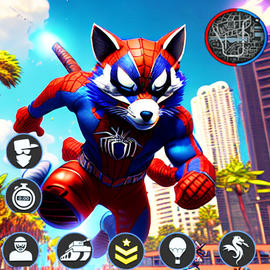 Spider Raccon Raccoon Hero: Spider Battle for Android/iOS - TapTap