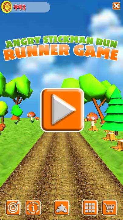 Angry Stickman Run - Running Game Game Screenshot