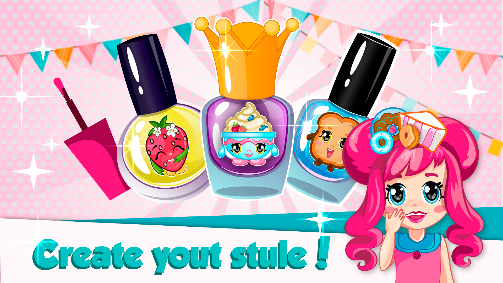 Nail salon shop girl Game Screenshot