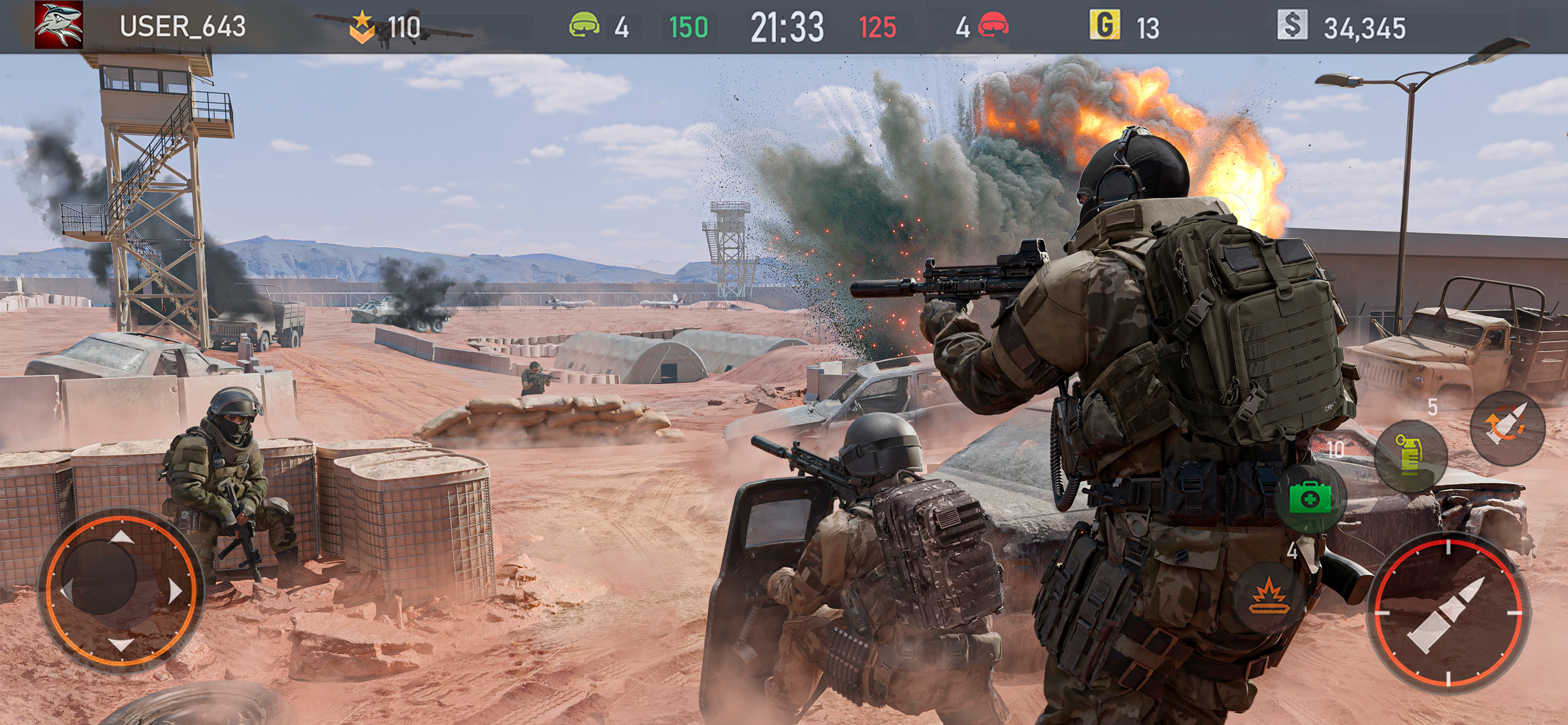Striker Zone: Gun Shooting FPS ภาพหน้าจอเกม