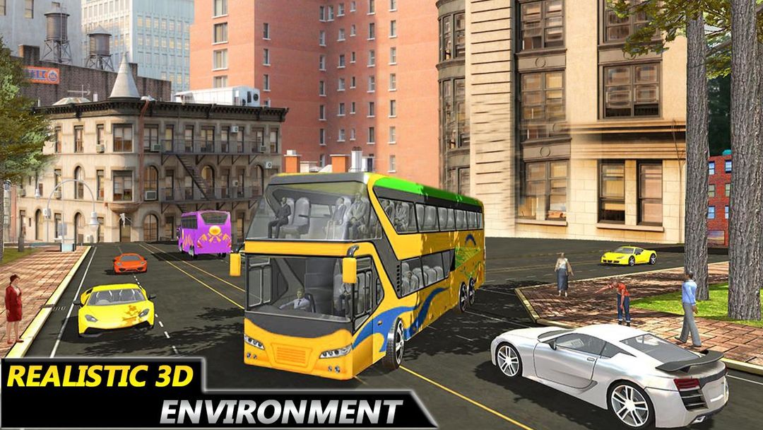 버스 모의 실험 장치 2017 년 : 3d 버스 운전사 경기 게임 스크린 샷