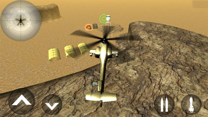 Screenshot of Gunship Helicopter Strike : Gunner Battle 3D Pro