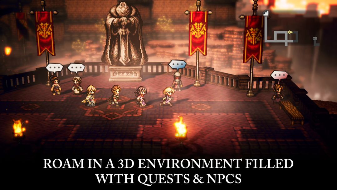 OCTOPATH TRAVELER: CotC 게임 스크린 샷