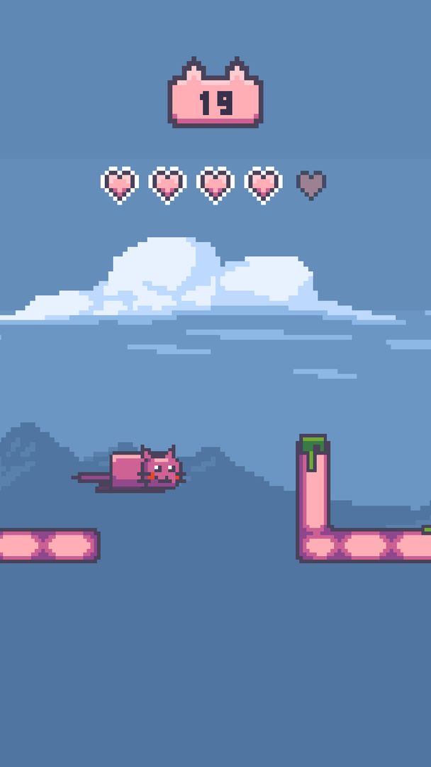 Climbing pink cat 게임 스크린 샷