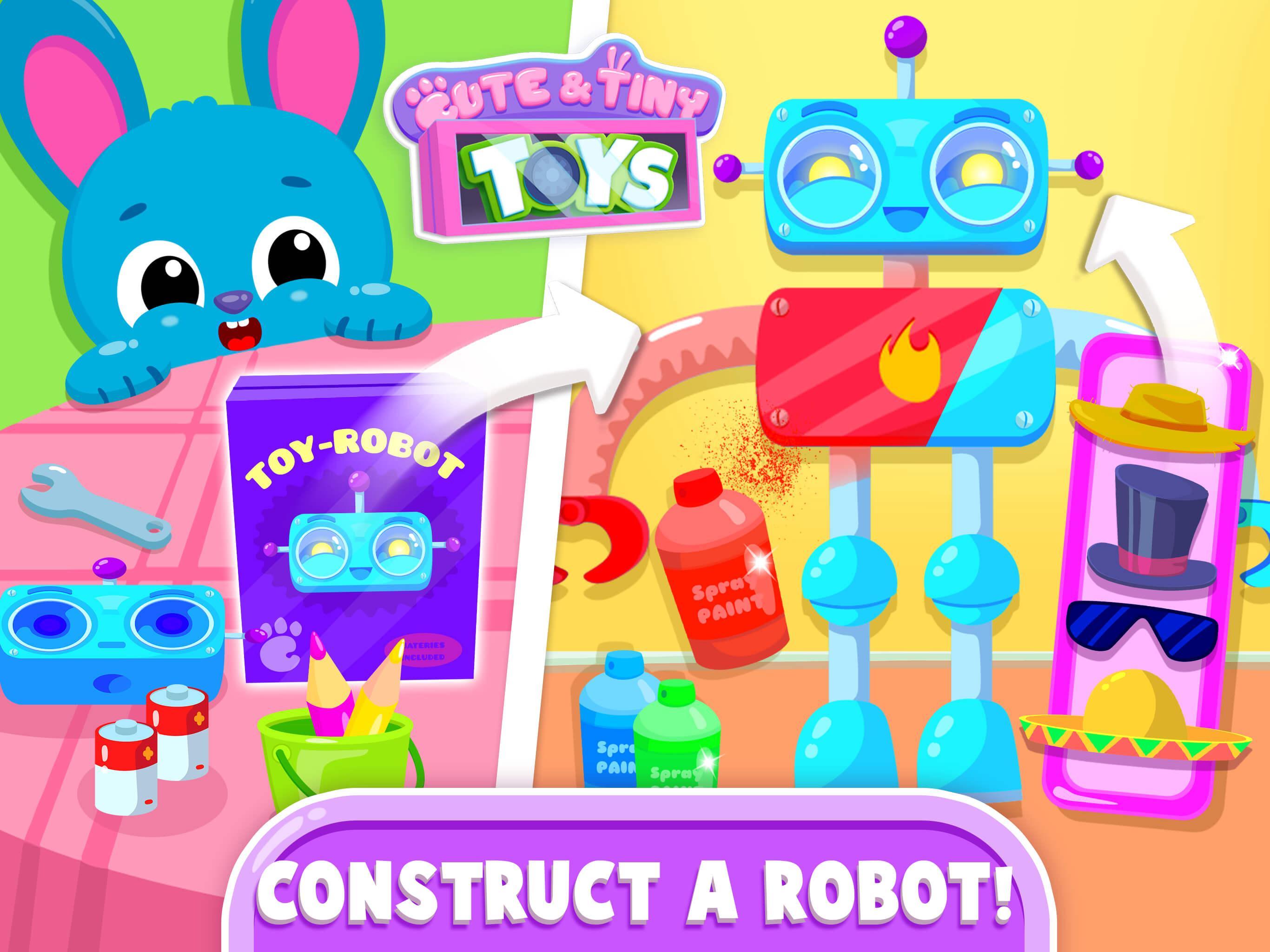 Cute & Tiny Toys - Doll, Dino, Car, Bear & Robot Game Screenshot