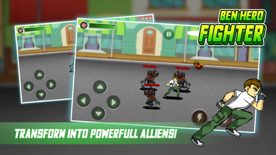 Little Ben Alien Hero - Fight Alien Flames 게임 스크린 샷