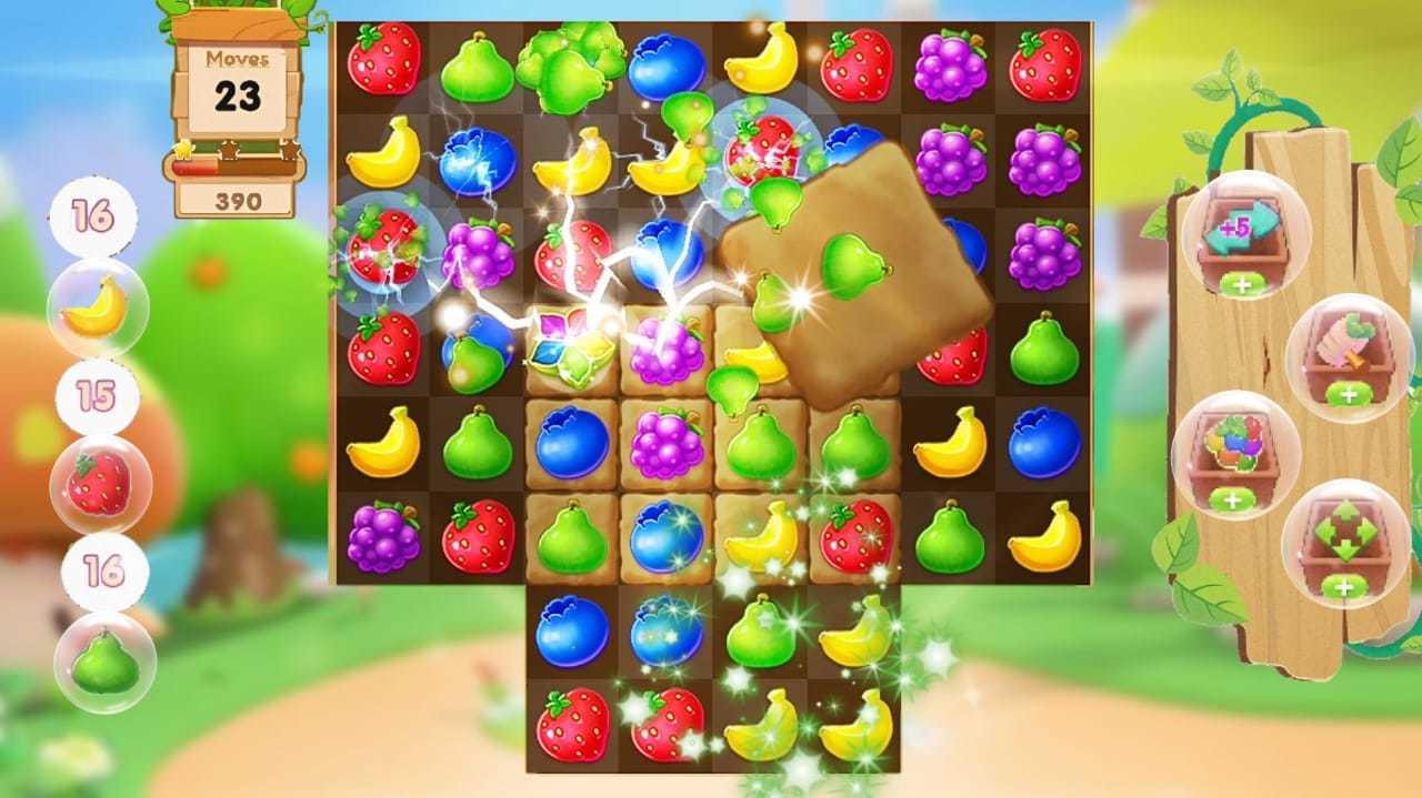 Screenshot of Fruit Crush: Match 3 Blast