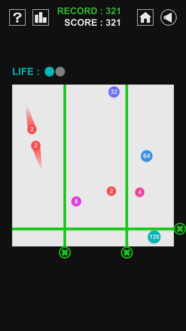 Cuplikan Layar Game 2048 Jezzball