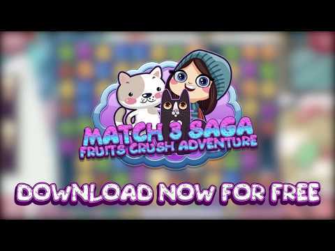 Match 3 Saga - Fruits Crush Adventure 비디오 스크린샷