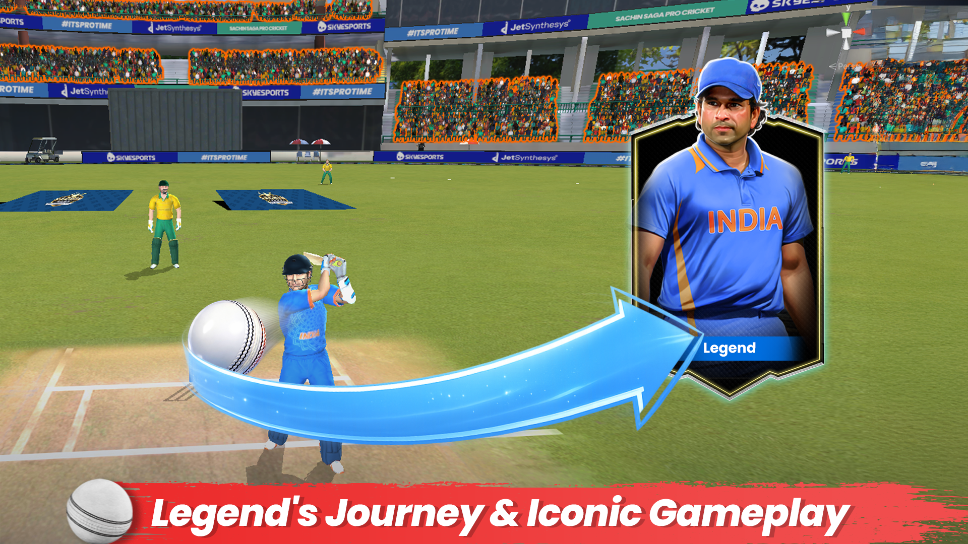 Sachin Saga Pro Cricket Game Screenshot