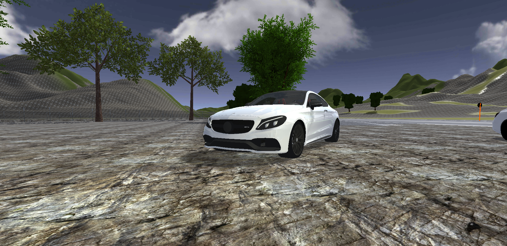 Screenshot of Mercedes Driving Simulator