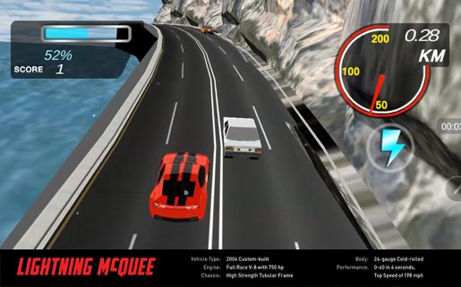 League: Car Lightning Queen 4 screenshot game