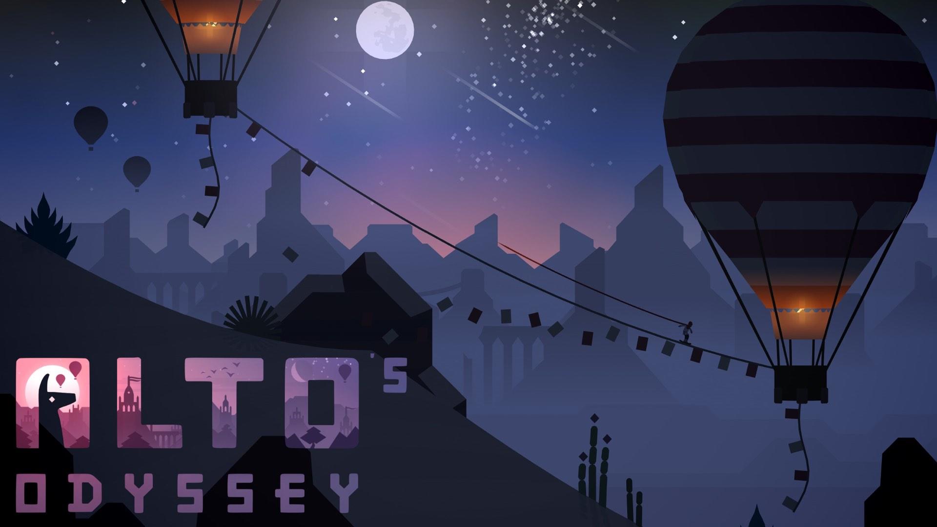 Screenshot of the video of Alto's Odyssey