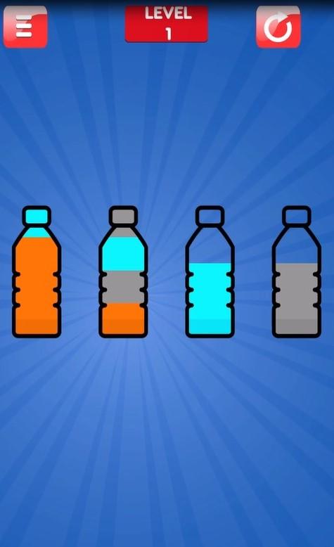 Color Bottle Sorting Game Screenshot