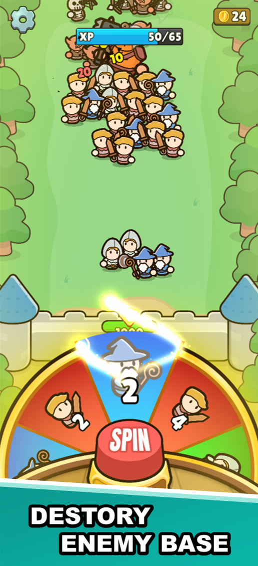 Spin Defender ゲームのスクリーンショット