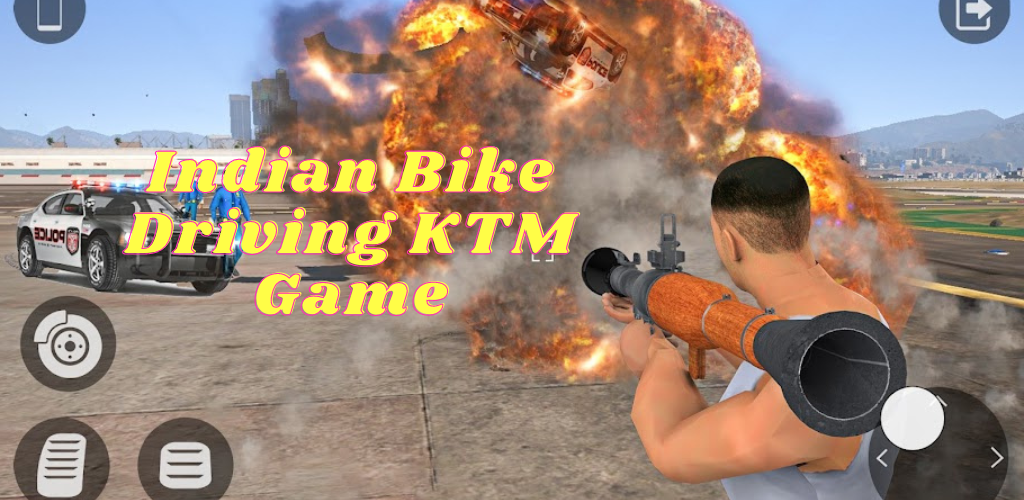 Banner of Indian Bike Driving KTM Game 