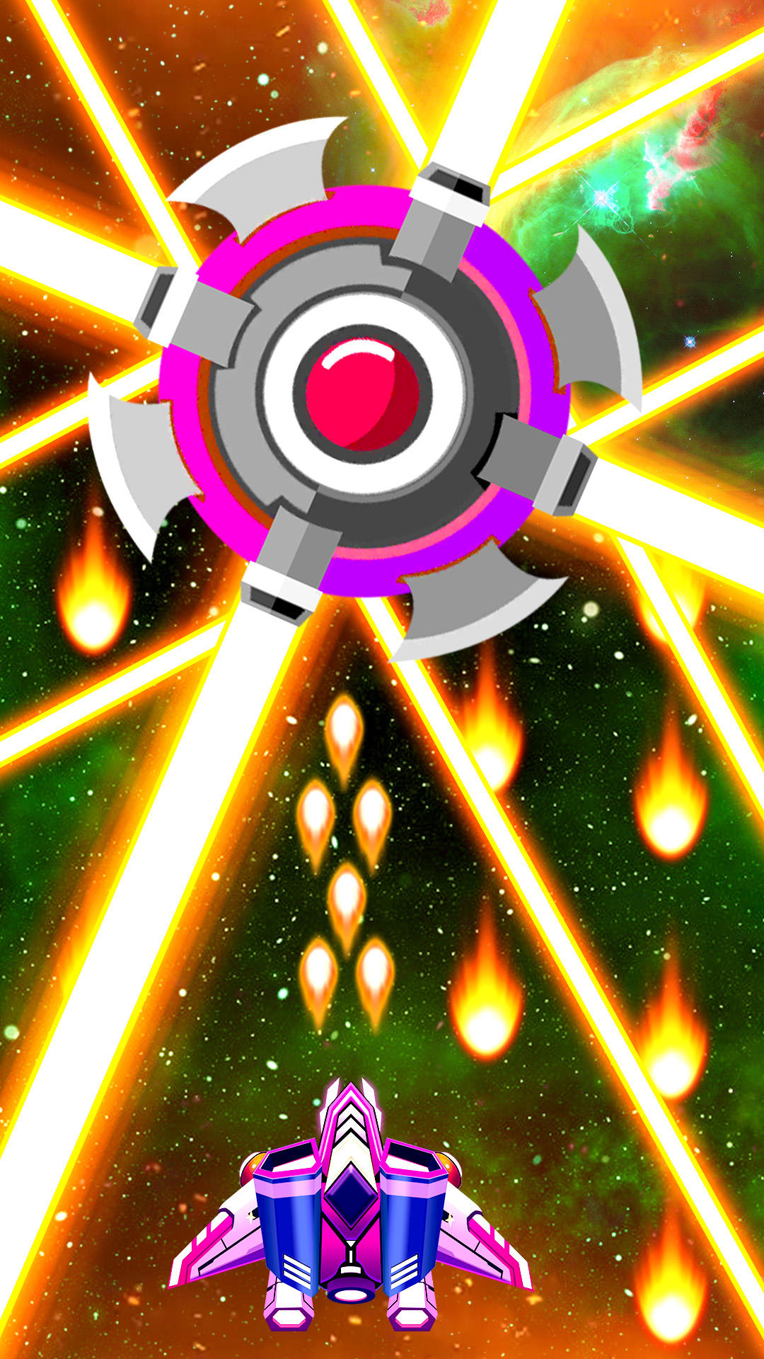 Space Alien War Galaxy Shooter Game Screenshot