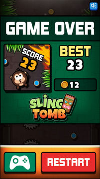 Sling & Bounce Tomb Game Screenshot