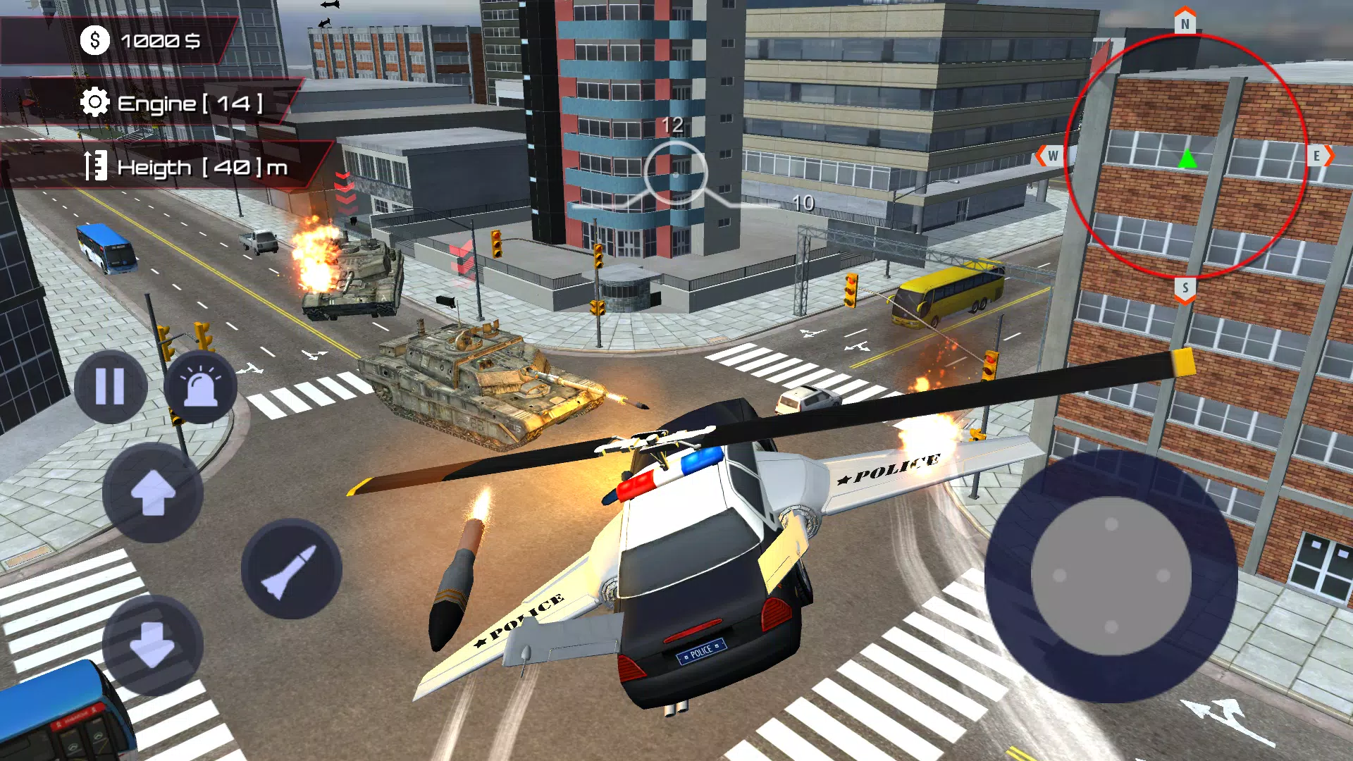 Скриншот игры Flying Car Police Game