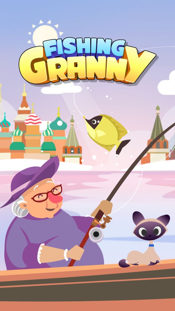 Fishing Granny - Funny,Amazing Fishing Game 게임 스크린 샷