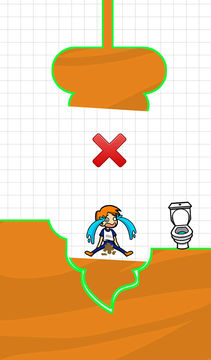 Slice Bridges: Rush To Toilet Game Screenshot