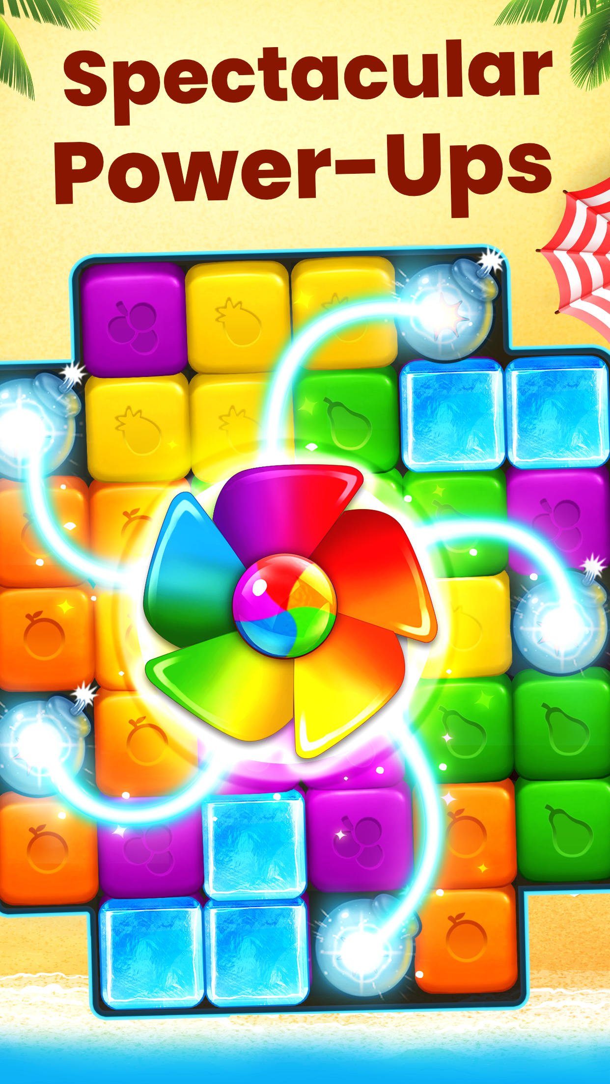 Fruit Cube Blast Game Screenshot
