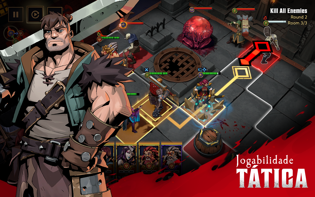 Captura de Tela do Jogo Grimguard Tactics: Fantasy RPG