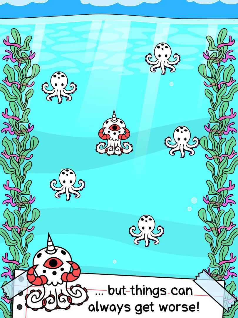 Octopus Evolution: Idle Game ภาพหน้าจอเกม