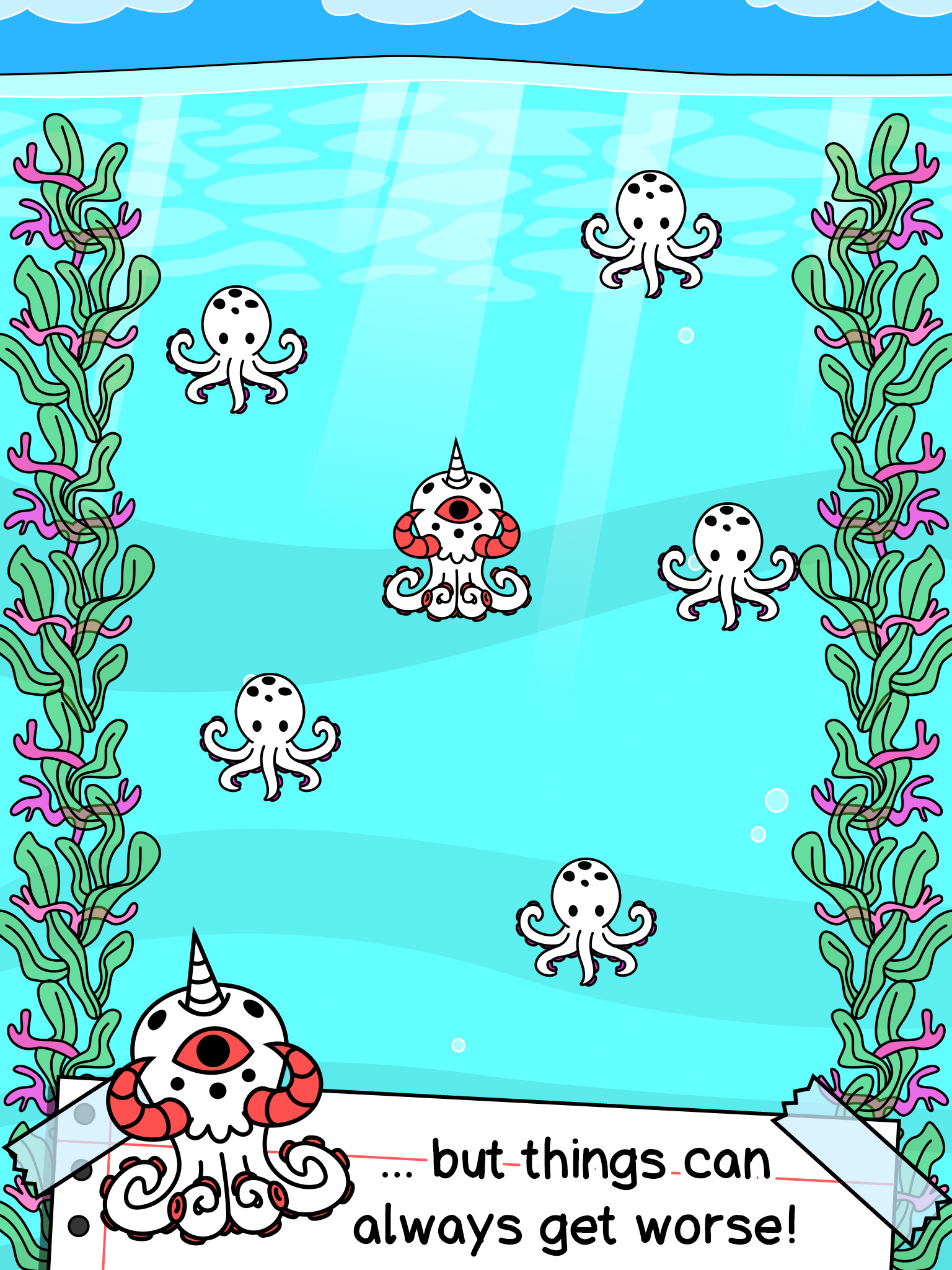 Octopus Evolution: Idle Game Game Screenshot