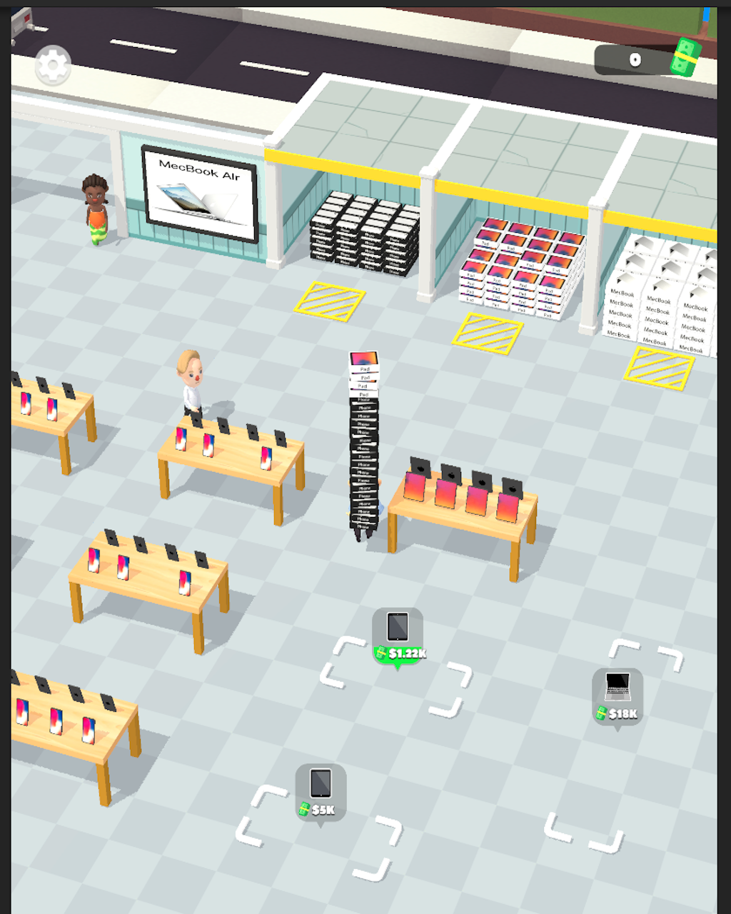 Скриншот игры 我的苹果店