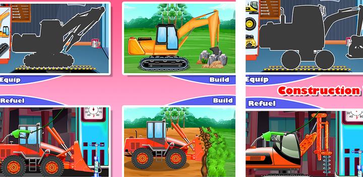 Banner of 건설 차량 및 트럭 - 어린이를위한 게임 2.0.11