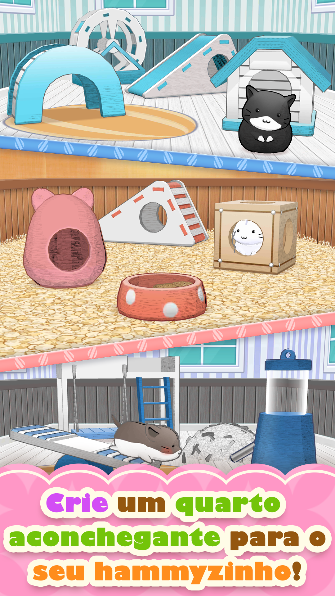 Captura de Tela do Jogo Hamster Life match and home