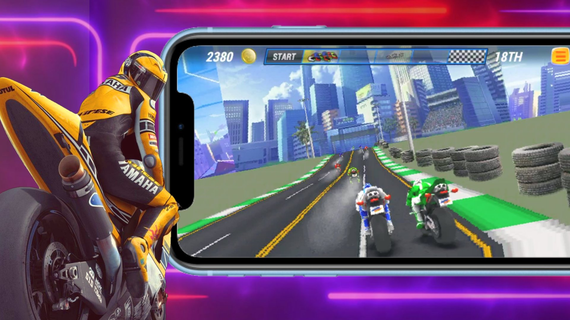 Screenshot 1 of Moto GP Racing 2024: การแข่งขันจักรยาน 1.0.0