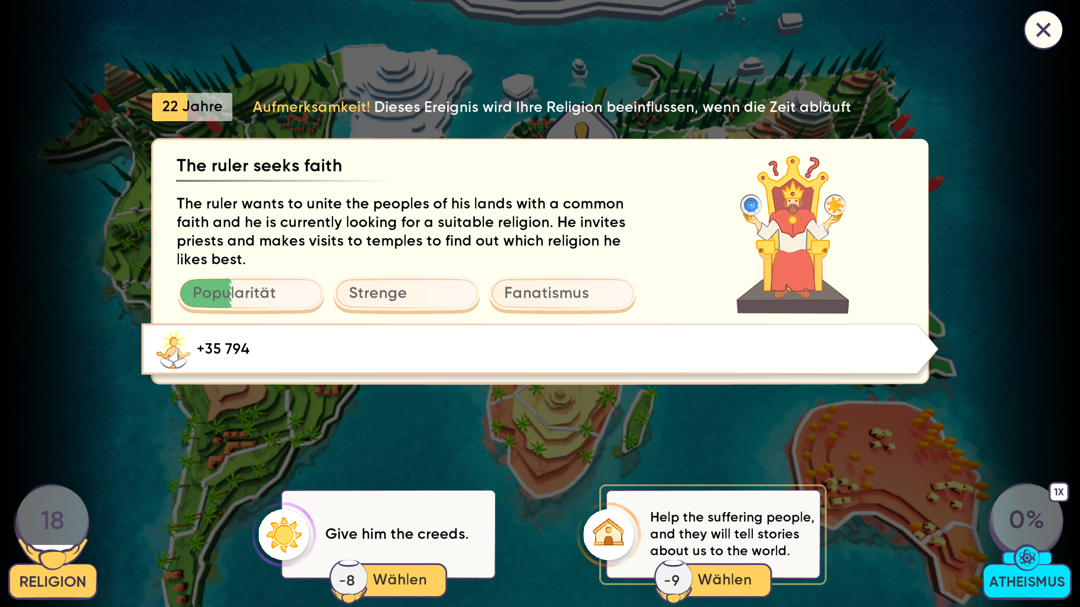 Religion Inc. God Simulator Game Screenshot