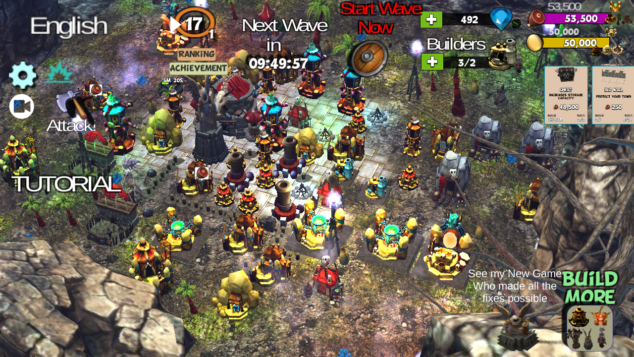 ☣️ Clash Of Orcs ⛺️ City Building Defense War TD Game Screenshot