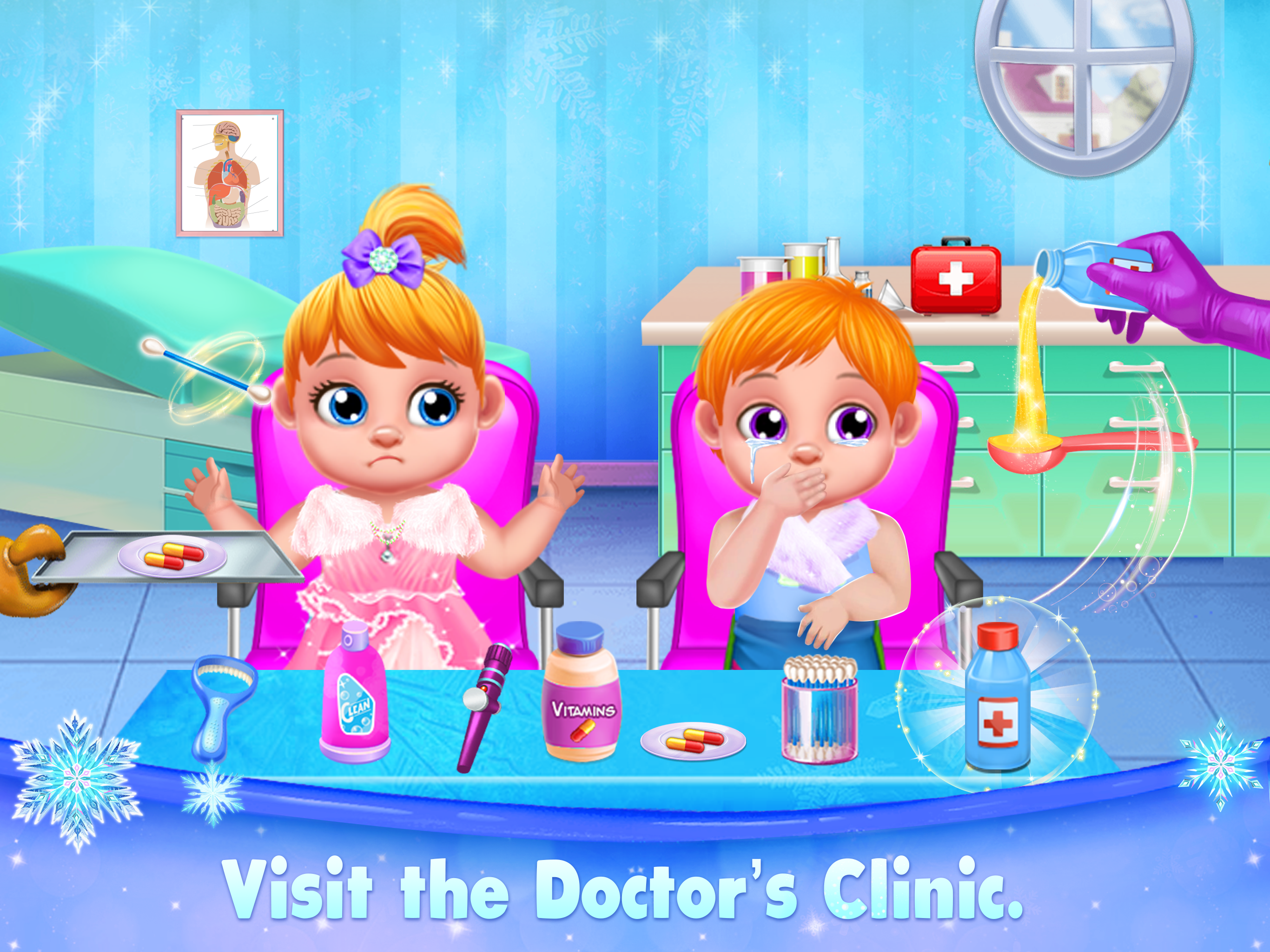 Ice Princess Mommy Baby Twins Game Screenshot