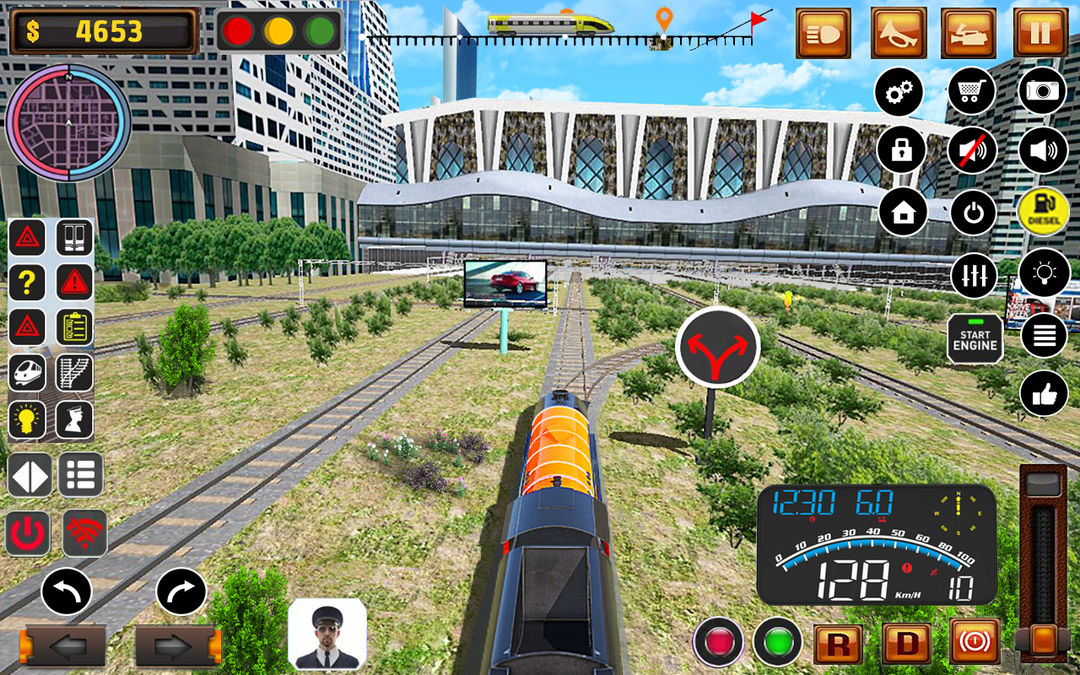 도시 열차 운전사 시뮬레이터 게임 스크린 샷
