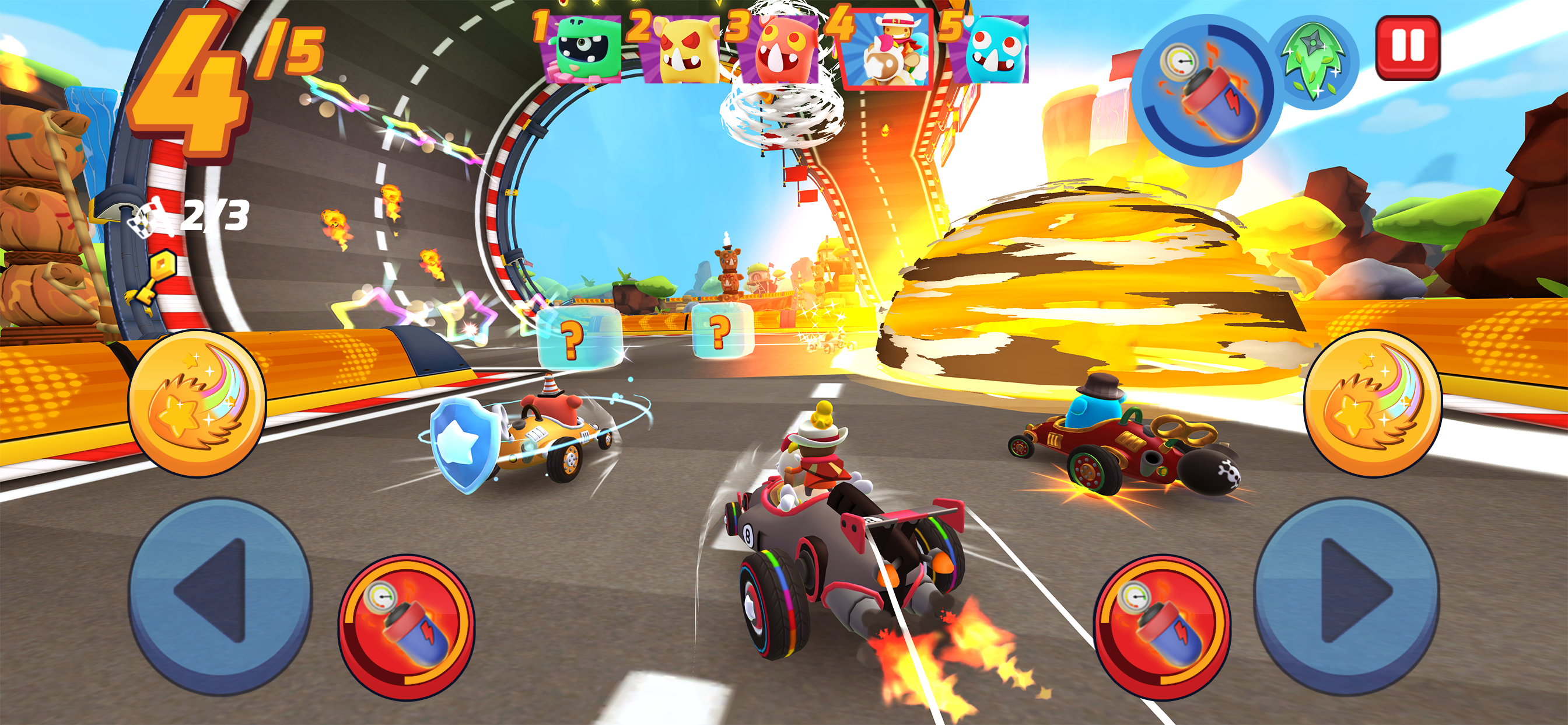 Starlit Kart Racing Game Screenshot