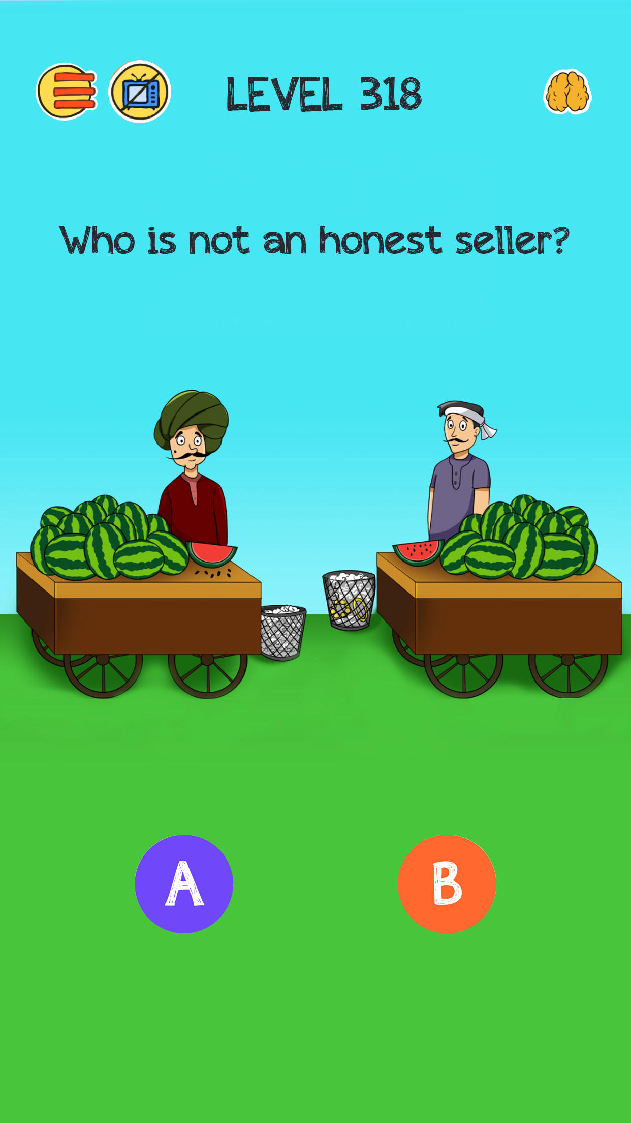Brain Who? Tricky Riddle Tests Game Screenshot